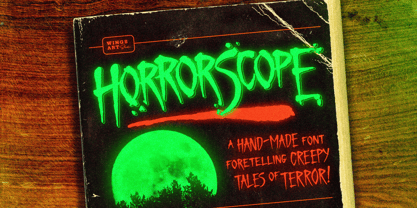 Horror Scope Font Poster 1