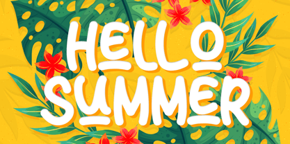 Sun Summer Font Poster 4