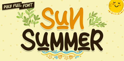 Sun Summer Font Poster 1