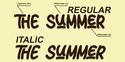 Sun Summer Font Poster 8