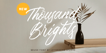 Thousand Brights Font Poster 1