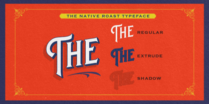 Native Roast Font Poster 2