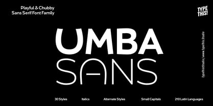 Umba Sans Font Poster 1