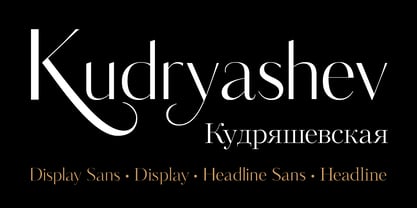 Kudryashev Display Font Poster 1
