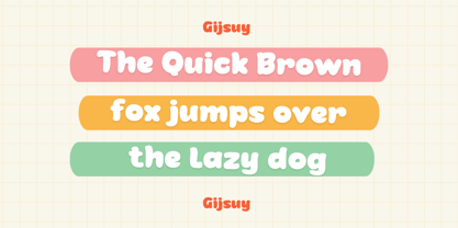 Gijsuy Font Poster 2