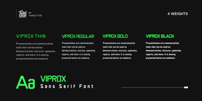 Viprox Font Poster 3