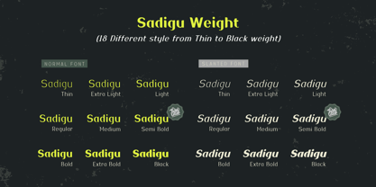 Sadigu Font Poster 2