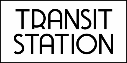 Transit Station JNL Font Poster 2