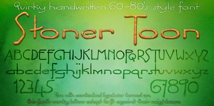 DT Stoner Toon Font Poster 3