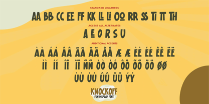 Knockoff Font Poster 8