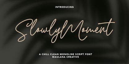 Slowly Moment Font Poster 1