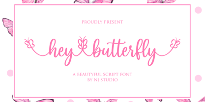 Hey Butterfly Font Poster 1