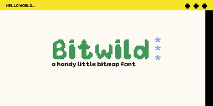 Bitwild Font Poster 1