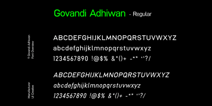 Govandi Adhiwan Font Poster 5