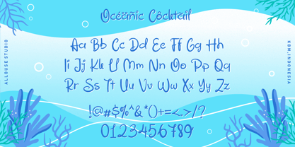 Oceanic Cocktail Font Poster 9
