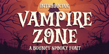 Vampire Zone Font Poster 1