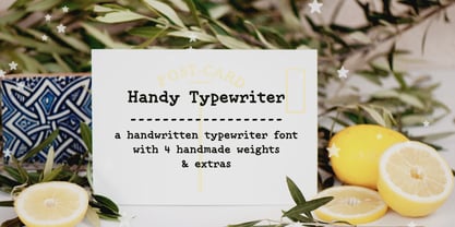 Handy Typewriter Fuente Póster 1