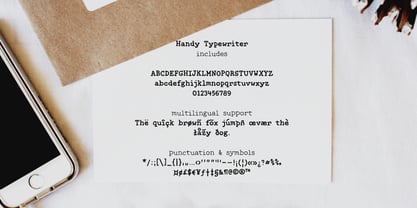 Handy Typewriter Fuente Póster 4