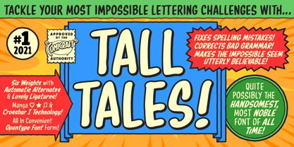 Tall Tales Font Poster 2