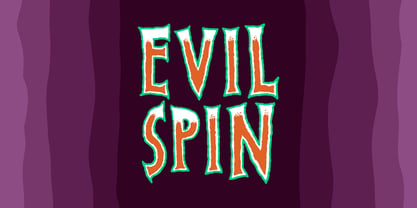 Evil Spin Font Poster 1