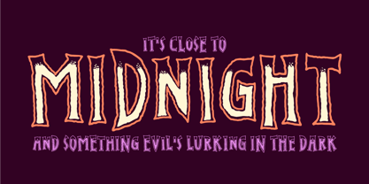 Evil Spin Font Poster 4