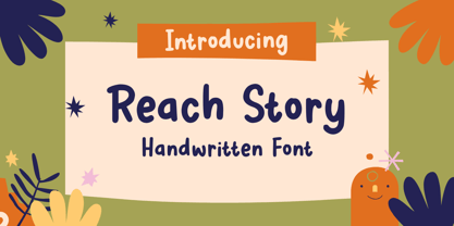 Reach Story Font Poster 1