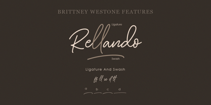 Brittney Westone Font Poster 5