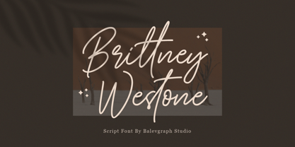 Brittney Westone Font Poster 1