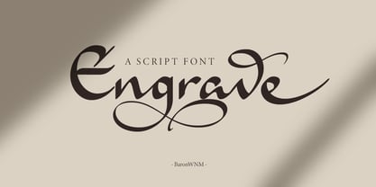 Engrave Font Poster 1