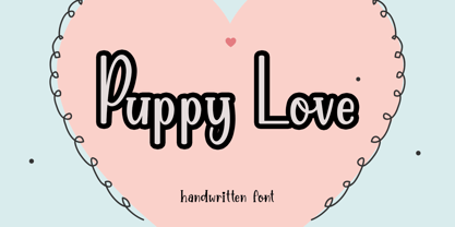 Puppy Love Font Poster 1