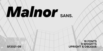Malnor Sans Font Poster 1