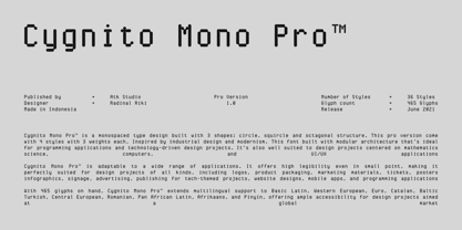 Cygnito Mono Pro Fuente Póster 3