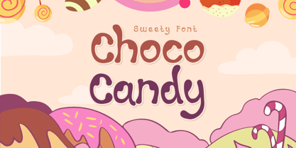 Choco Candy Fuente Póster 1