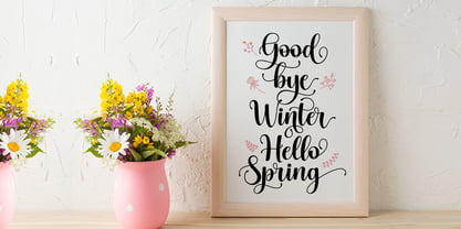 Spring Hills Script Font Poster 5