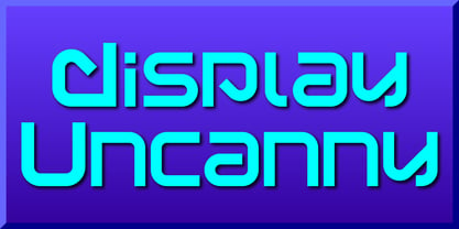 Display Uncanny Font Poster 1