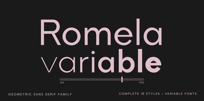 Romela Font Poster 1