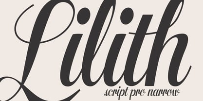 Lilith Script Pro Narrow Font Poster 1