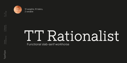 TT Rationalist Font Poster 1