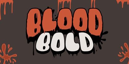 Blood Bold Font Poster 1