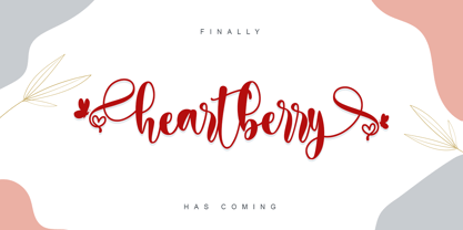 Heartberry Font Poster 1
