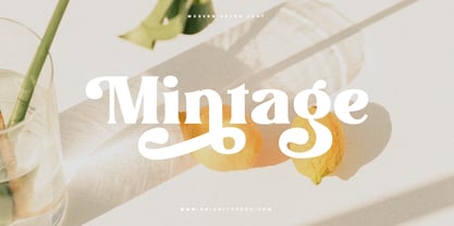 Mintage Font Poster 11