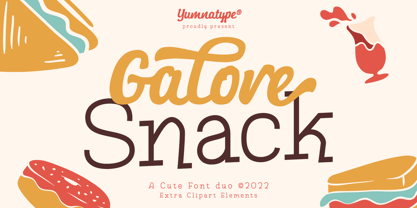 Galore Snack Font Poster 1