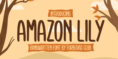 Amazon Lily Font Poster 1