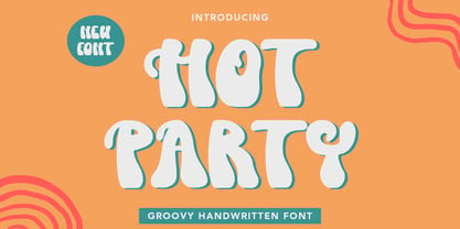 Hot Party Font Poster 1