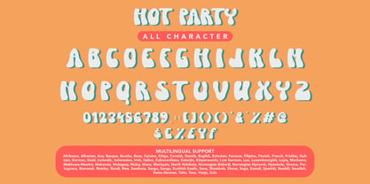 Hot Party Font Poster 7