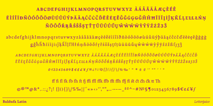 Baldufa Paneuropean Font Poster 6