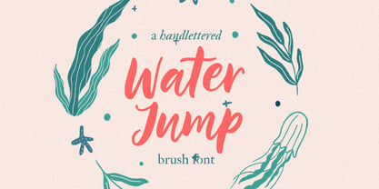 S Water Jump Font Poster 1