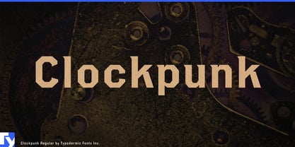Clockpunk Font Poster 1