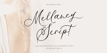 Mellaney Script Font Poster 1