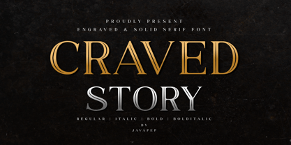 Craved Story Font Poster 1